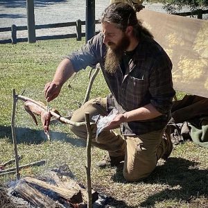 Ky cooking over fire